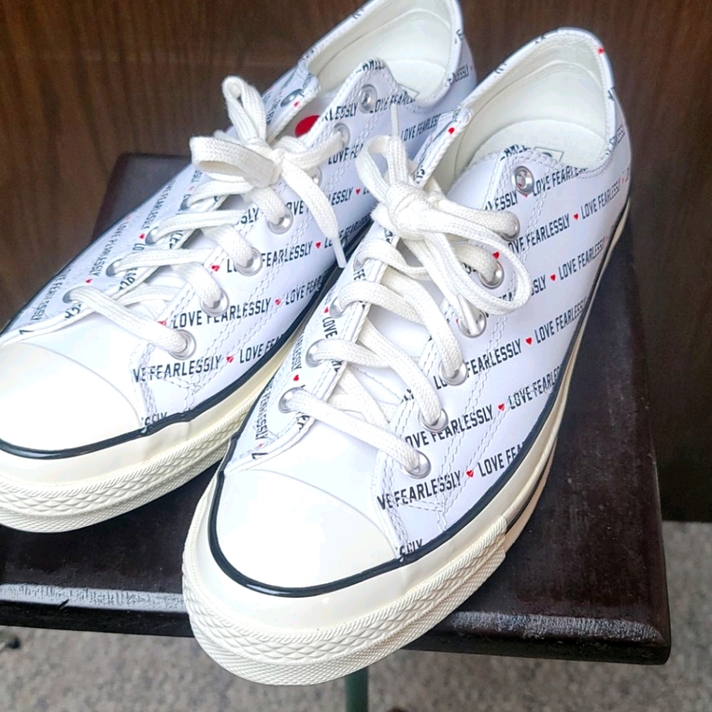 Converse Chuck Taylor Pride Shoes Love Fearlessly Leather 12.5